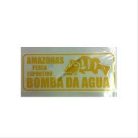 BOMBA DA AGUA Sticker L-Size Lip Yellow