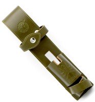 LITTLE JACK Real Leather Rod Holder #Moss Green