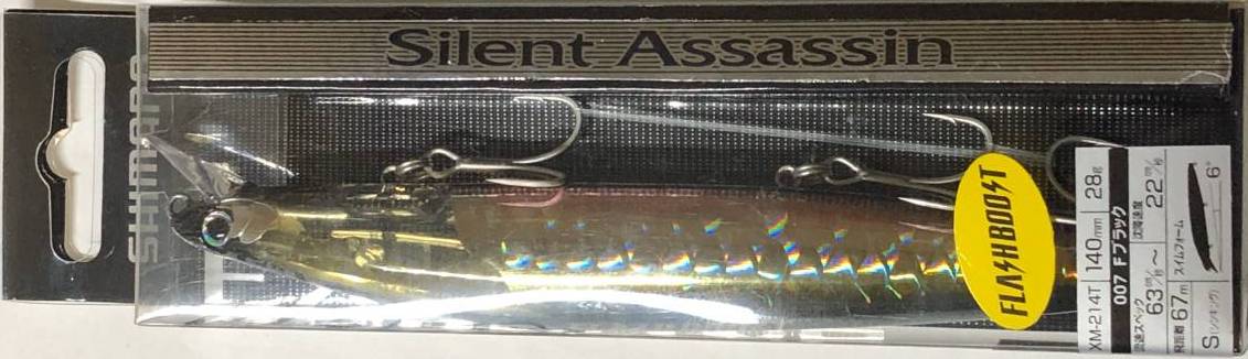 Details about   Shimano XM-214T Exsence Silent Assassin Flash Boost 140S FB Sinking Lure 003 