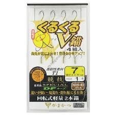 GAMAKATSU Kuru Kuru V Anchor #7 (4pcs)