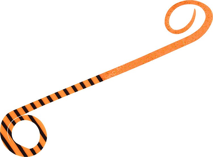 DAIWA Kohga Silicone Necktie Twin Curly R #Keimura Orange Lame+Orange Zebra