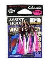GAMAKATSU Assist Hook Short Sniper Bait Plus Double [Silver] #2 (2pcs)
