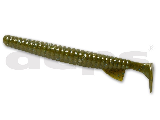 DEPS DeathAdder Shad 5'' #71 Green Pumpkin/Blue Flake