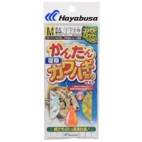 HAYABUSA Compact Rod Easy Kawai Fishing Set HA201 2 Hooks L