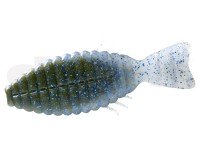 DEPS Bull Flat 3" Non Salt #123 Green Pumpkin/Blue F. Smoke/Blue F