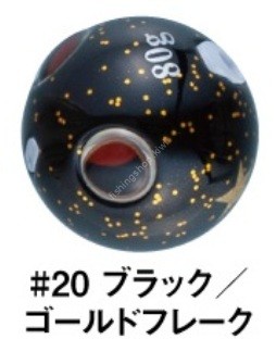 GAMAKATSU Luxxe 19-272 Ohgen "Tai Rubber Q" TG Sinker 40g #20 Black / Gold Flake