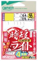 OWNER Jitan Wakasagi Light 4 Piece Rig 0.5-0.25