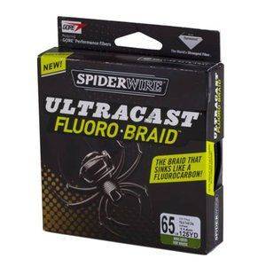 SPIDERWIRE UltraCast Fluoro Braid [Moss Green] 125yd 80lb Fishing lines buy  at