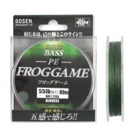 GOSEN Reloaded Bass Frog Game [Dark Green] 80m #5 (55lb)