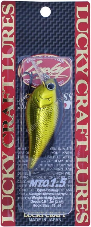 LUCKY CRAFT LC MTO 1.5 #Gold and Black