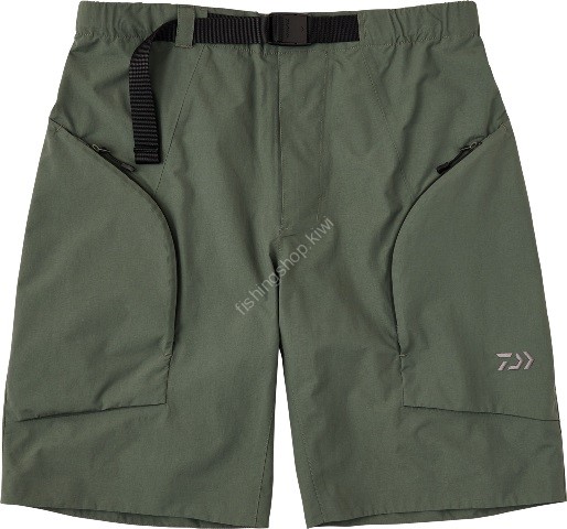 DAIWA DR-2724P Stream Short Rain Pants (Ash Green) M