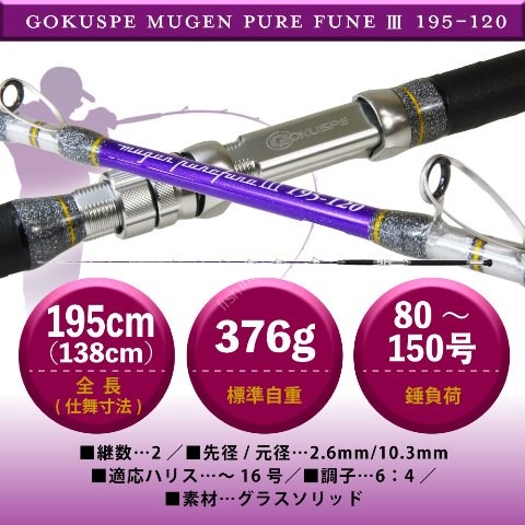 PURETEC 3rd Generation Mugen Pure Fune Purple Edition 195-120