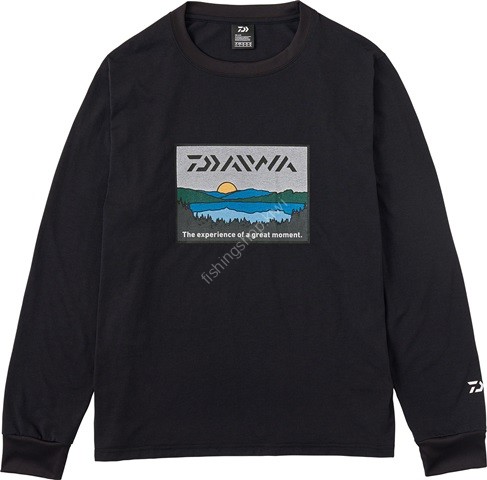 DAIWA DE-6724 Fishing Net T-shirt Lakeside (Black) XL