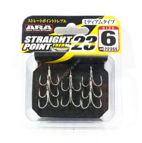 SHOUT! Straight Point Treble 223SS [Silver] #6 (8pcs)