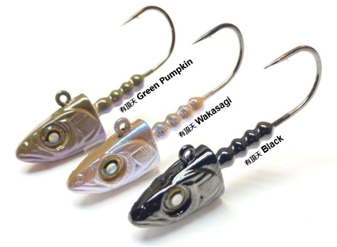 NISHINE nishine SmeltHead 2/7oz with #4/0 hook (2pcs) #Uchoten Black