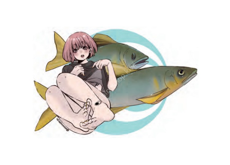 J-LIKE PRODUCT Fish Art Sticker Mini #Ayu
