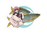 J-LIKE PRODUCT Fish Art Sticker Mini #Ayu