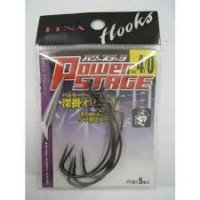 HAYABUSA Worm Hook Power Stage [Black Nickel] #4/0 (8pcs)
