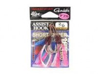 GAMAKATSU Assist Hook Short Sniper Bait Plus Double [Silver] #2/0 (2pcs)