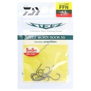 DAIWA Steez Worm Hook SS Fine Finesse #3 (9pcs)
