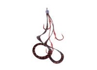 START Replacement Unit Triple Hook Short Curly S #65 Black Red SK (2 pcs)