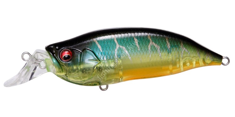 MEGABASS IxI Shad Type-R 57F 7.1g #Clear Hot Tiger