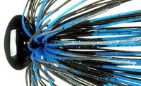 DEPS Head Lock Jig 17.5g Silicone Skirt 52 Blue Black