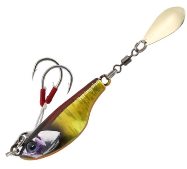 JACKALL BamBluz Bite Beans TG 30g #G-0048 Red&Gold / Magma Wave Holo