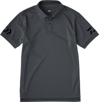 DAIWA DE-7925 Short Sleeve Polo Shirt [Gunmetal x Black] XL