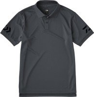 DAIWA DE-7925 Short Sleeve Polo Shirt [Gunmetal x Black] XL