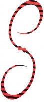 SHIMANO ED-X04U Engetsu Response Curly #009 Zebra Red