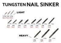 REINS Tungsten Nail Sinker Ver.II 6/64oz (2.2g) 4pcs