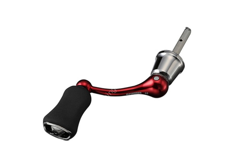 SLP WORKS Daiwa Machine Cut Shaft Handle Set 50mm #Red