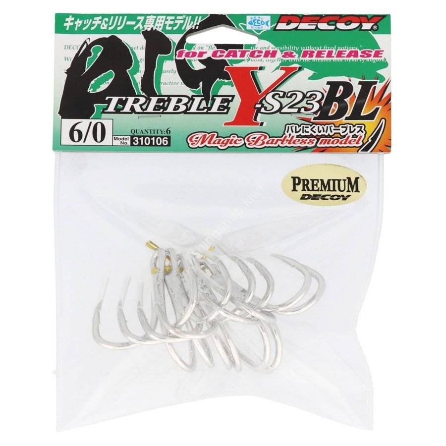 DECOY Y-S23BL Big Treble #6/0 Hooks, Sinkers, Other buy at