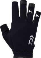 DAIWA DG-6323W Cold Protection Light Grip Gloves 5 Pieces Cut (Black) XL