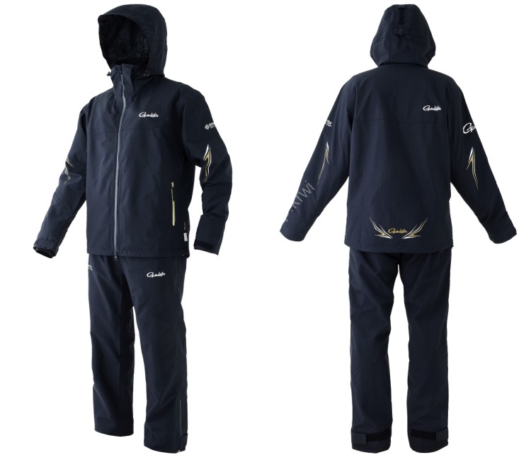 GAMAKATSU GM3685 Gore-Tex InfiniumTM Rain Suit (Black) M