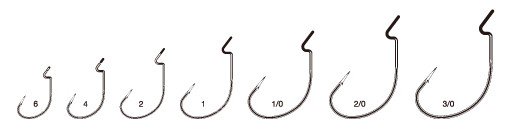 VMC Worm Hook 7310 #2/0 (2pcs)