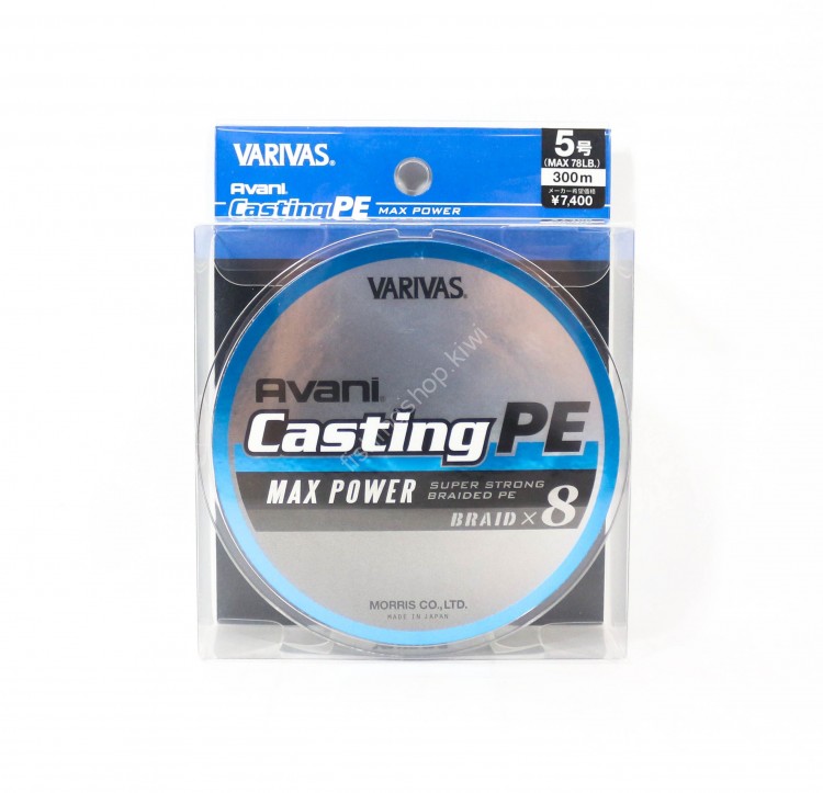 VARIVAS Avani Casting PE Max Power x8 [White Base Marking Line] 300m #5 (78lb)