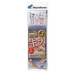 HAYABUSA Casting Kisu Balance Type Competition NT664 [Red] 2 Hooks 7-1 (2pcs)