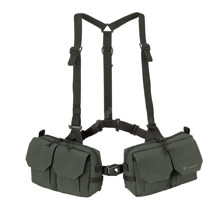 TIEMCO Foxfire Reverse Scout Pack Vest Charcoal