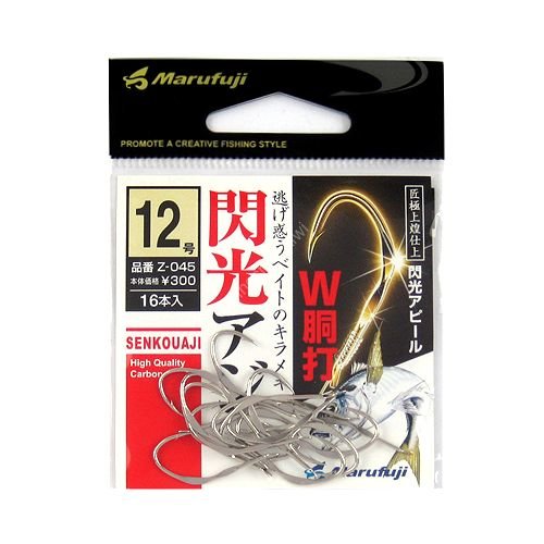 MARUFUJI Flash Aji Z-045 [White] #12 (16pcs)