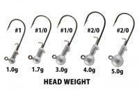 DEPS RR Jig Head 1g (4pcs)