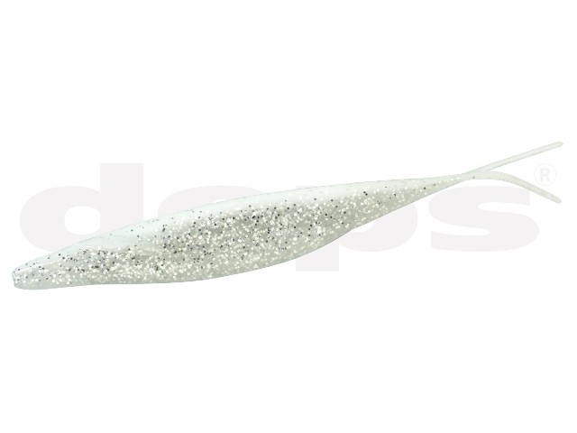 DEPS Sakamata Shad 7" #31 White Clear/Silver Flake