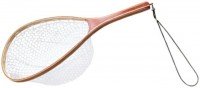 OGK OG240WR12 Rubber Landing Net Wooden (Racket /12type) Clear Net