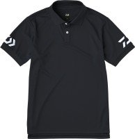 DAIWA DE-7925 Short Sleeve Polo Shirt [Black x White] 2XL