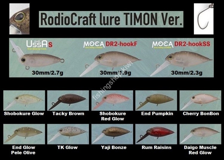 TIMON×RodioCraft UssA Timon ver. #Shobokure Red Glow Lures buy at ...