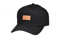 DSTYLE Leather Logo Low Cap Strap Back Black
