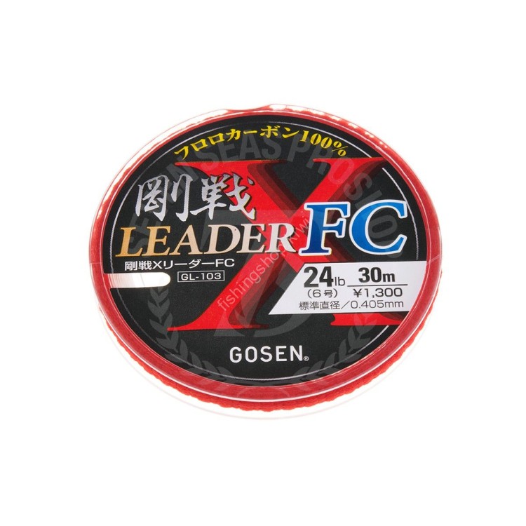 GOSEN X Leader FC [Natural] 30m #6 (24lb)