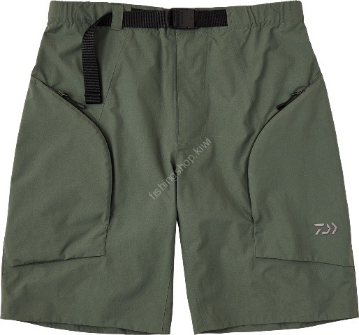 DAIWA DR-2724P Stream Short Rain Pants (Ash Green) XL
