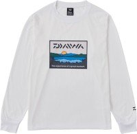 DAIWA DE-6724 Fishing Net T-shirt Lakeside (White) M